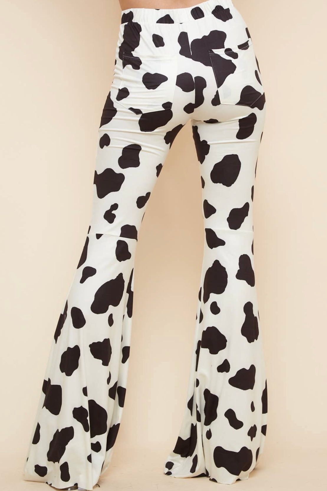 Wide-Leg & Flare Aesthetic Cow Print Jeans - Inspire Uplift